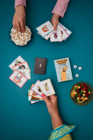 People playing a card game 